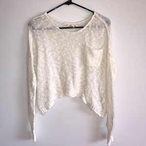 Hollister loose knit crop sweater